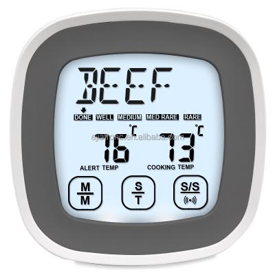 China Kitchen Thermometers Touch Screen Digital Meat Thermometer With Food Thermometer Probe for sale