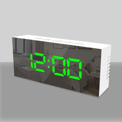 China Sizes Amazon LED Mirror Alarm Clock Digital Desk Warm Alarm Clock for sale