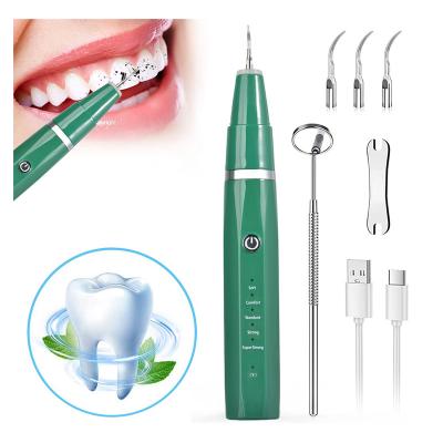 China Household 2023 Best Tooth Cleaner Home Use Dental Calculus Remover Electric IPX7 Waterproof Ultrasonic Plaque Remover for teeth for sale