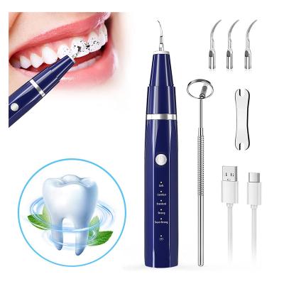 China Clean Teeth Home ultrasonic tartar teeth whitening tartar plaque remover stain cleaner visual ultrasonic scaler for sale