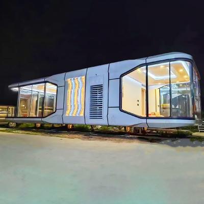 China Modern Wholesale Space Capsule House Commercial Space Airship Pod Prefabricated House Capsules for sale