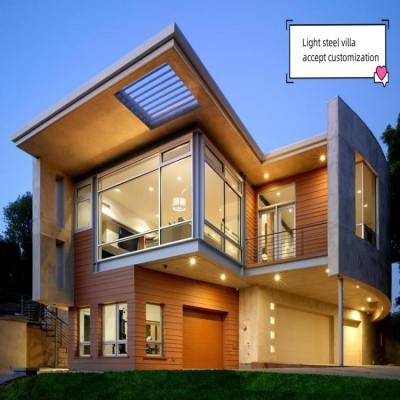 China Modern High Quality light gauge steel villa luxury prefabricated villa light steel prefab house luxury homes light steel house villa for sale