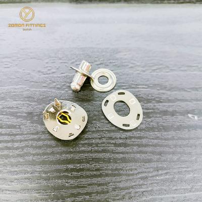 China Hot Sale Metal Ring Snap Prong Snap Button Custom Baby Clothing Push Button Viable Garment Accessory for sale