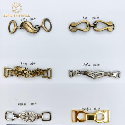 China Environmentally Friendly Custom Metal Shoe Buckles Decoration Shoe Buckle Accessories Gold Women Shoe for sale