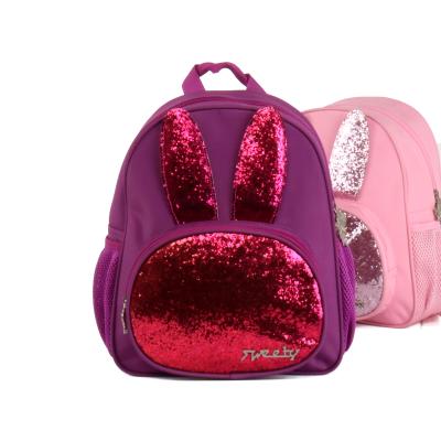 China High quality shiny sequin baby school bags kids animal backpack for sale