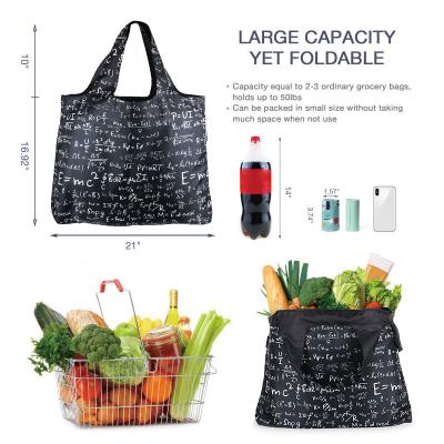 China OEM shopping bag folding bag extendable waterproof shopping tote bag for sale