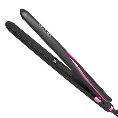 China Promotional Good Quality Ceramic Portable Hotel PTC Heat LCD Hair Fast Slim Straightener for sale