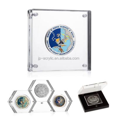 China Eco-Friendly Acrylic Challenge Coin Display Stand for sale