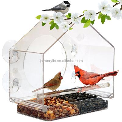 China Eco-Friendly House Trained Doomed Rroof Window Bird Feeder for sale