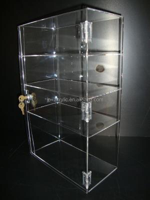 China Eco - Friendly Material Acrylic Jewelry Display Showcase With Lock for sale