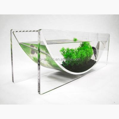 China Viable Modern Clear Acrylic Aquarium Aqua U Table Top for sale