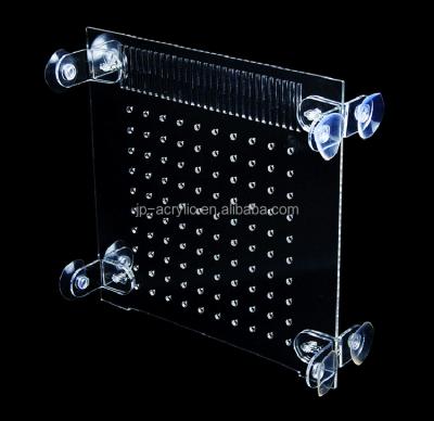 China Viable Custom Acrylic Aquarium Divider With Strong Suction Cups for sale