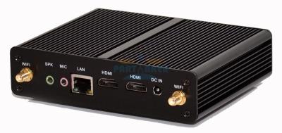 China Fanless Mini-PC Barebone-System-dünner Kunden-Hochgeschwindigkeitscomputer Intel Celeron N2810 zu verkaufen