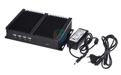 中国 Intel 原子の Fanless パネルの二重ギガビット LAN DC 12V の産業 PC の Windows の Linux 販売のため