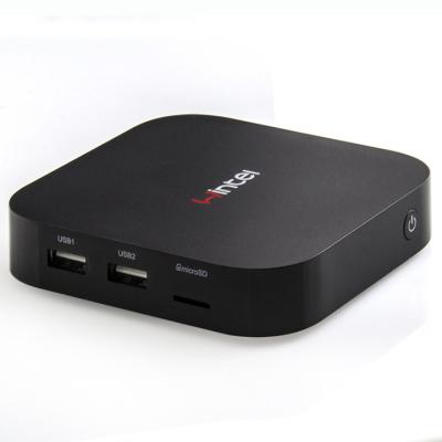 China Windows 8.1 Bing Intel Bay Trail CR Z3735F DDR3L Smart Box W8 Low Power Mini PC with  2GB eMMC 32GB for sale