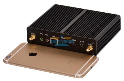 China Schwarzer kleiner Fanless PC RAMs Kasten Doppel-HD, Miniitx HTPC mit RAM/SSD/HDD zu verkaufen