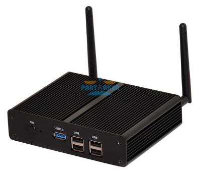 China Smallest Barebone Mini PC Quad Core Gigabit Lan 2.41GHz Dual HD Industrial Computer for sale