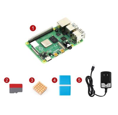 China Waveshare Raspberry Pi 4 B Starter Kit Essential Parts EU/UK/US Power Adapter 16GB Power Adapter 16GB Model Card Compatibility and Stability Included for sale