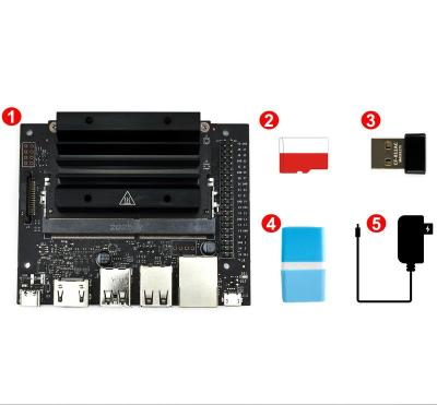 China Jetson Nano 2GB Development Package (Type A) Essential Parts To Get Micro Powered On USB WiFi SD Card 64GB Included Jetson 2GB Nano Developer Kit Package A for sale