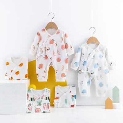 China INS Soft Cozy Baby Onesie Long Sleeved Baby Romper Four Seasons Cotton Newborn Clothes New Fishing Baby Overalls Cute Printing Long Sleeves for sale