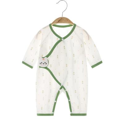 China Onesie Soft Comfy Summer Baby Clothes Cotton Thin Newborn Rompers Long Sleeved Baby Boy Overalls Clothes Rompers Baby Cotton Snap Summer for sale