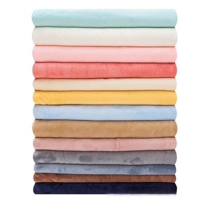 China Anti Pill Polyester Flannel Fleece Fabric Autumn Winter Thickened Coral Fleece Double Sided Fabric For Clothing Covering for sale