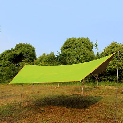 China Waterproof Waterpoof 400x300cm Hexagon Tent Sun Shelter Tent For Survival Camping Climbing (Include Rods). for sale