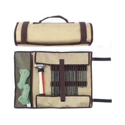 China Portable Tent Light Fabric Aluminum Alloy Oxford Nails Ground Tools Storage Bag Organizer For Picnic Camping Accessory for sale