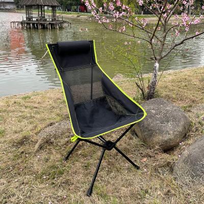 China Null Camping Chair with Removble Headrest Folding Ultralight Portable Compact Beach Chair with Carry Bag for Outdoor Camping Fishing for sale