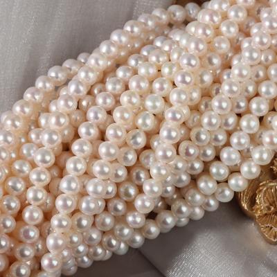 China Jewelry Making 6 Mm Four-Sided Light Nucleated Natural Freshwater Pearl Loose Bead Akoya Loose Pearl for sale