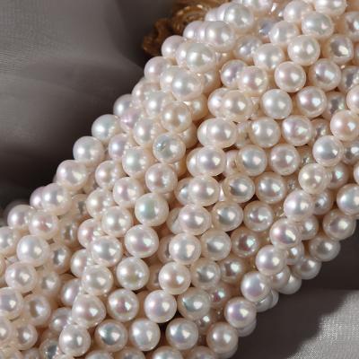 China Jewelry Making 7mm Akoya Pearls Loose Natural Freshwater Pearl Shape Baroque Pearl Baroque Freshwater Pearls String for sale