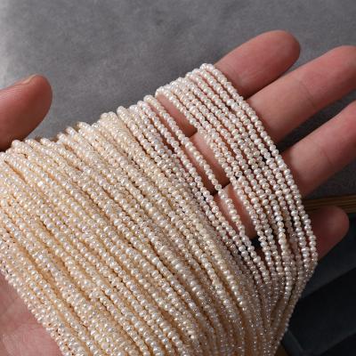 China Wholesale 1.8mm Mini Natural Freshwater Small Pearl Mini Natural Freshwater Small Pearl Jewelry Decoration Women's Diy Clavicle Chain Jewelry Accessories for sale