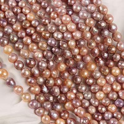 China Jewelry Making 10-11 Mm Natural Freshwater Pearl Mixed Color Loose Round Baroque Edison Pearls Loose for sale