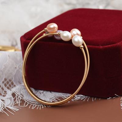 China Luster Natural Freshwater Pearl Bracelet Female High Quality Sensitive Temperament Retro Pearl Bracelet for sale