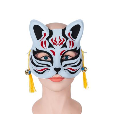 China Newcomers painted 2021 Chinese style design Japanese style dance party face cover fox and paper pulp noodles for sale