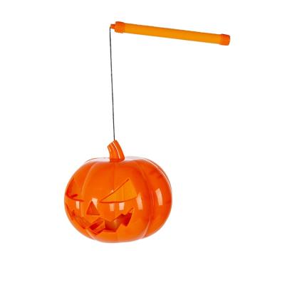 China New Top Quality PP Orange Light Decor Halloween Pumpkin Luminous Sale Outdoor Hanging Portable Lantern for sale