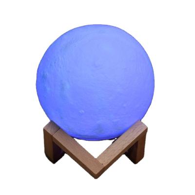 China Change the lights in a shot 16 kinds of creative moon light 3D printing touch color 15cmpvc transformations new arrival light night light for sale