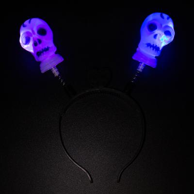 China Bright Hot Sale Classic Led Ghost Spring Headband Halloween Flashing Light Headband for sale