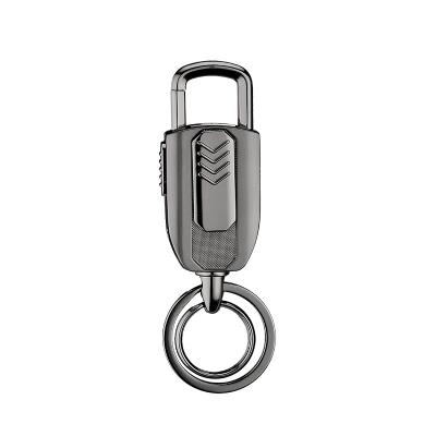 China Key Chain With Rechargeable Cigarette Usb Cigarette Lighter Key Chain Mini Keyring Keychain Lighter Key Chain for sale