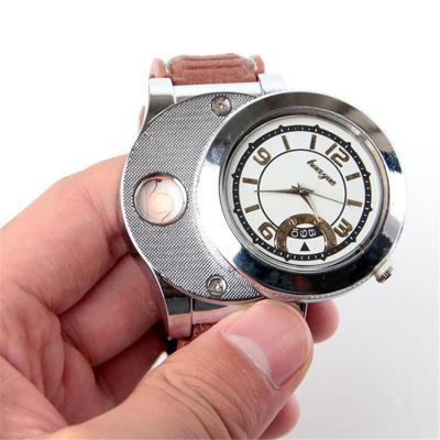 China Innovative Usb Rechargeable Cigarette Lighter Plasma Wrist Watch Lighter, Rechargeable Plasma Lighter for sale