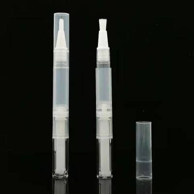 China High quality 2ml empty plastic clear cuticle oil packaging twist cosmetic pen for sale