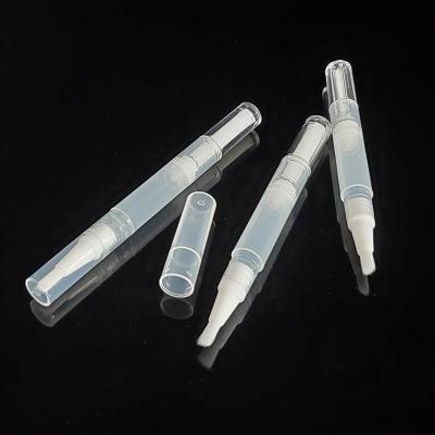 China High Quality Private Label 2ml Cuticle Oil Empty Plastic Teeth Whitening Transperent Twist Cosmetic Pen for sale