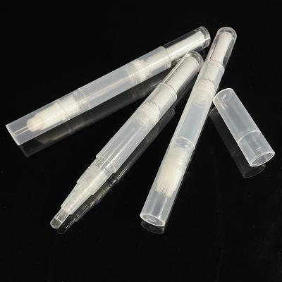 China High Quality Oil Logo Round Clear Twist Custom Nail Pen Empty Cosmetic 2ml Cuticle Pen for sale