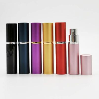 China Customized Empty Aluminum Brush 5ml 8ml 10ml 15ml 20ml Perfume Mist Spray Bottle for sale