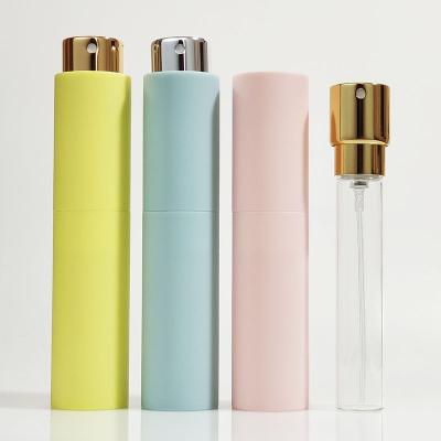 China New Popular Cosmetic Portable Refillable Plastic 8ml Mini Refillable 10ml Perfume Bottle Travel Atomizer for sale