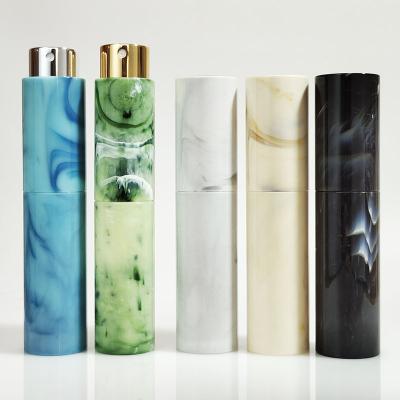 China Custom 8ml 10ml 20ml Mini Travel Luxury Plastic Marble Empty Cosmetic Perfume Refillable Atomizer for sale