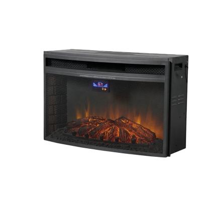 China Hotel Wholesale 32 inch 1500W Indoor Electric Insert LED Fireplace Fireplace Insert with Metal Mesh for sale