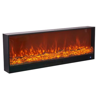 China Hotel Wholesale 60 Inch Decorative Flame Heated Electric Fireplace for sale