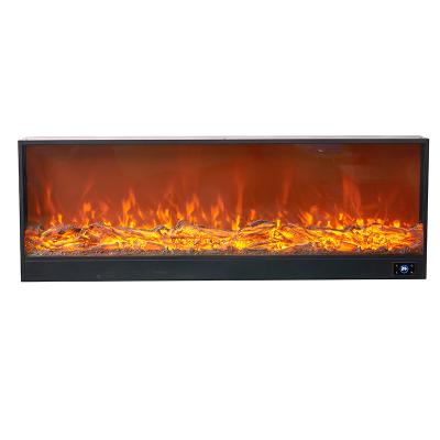 China Hotel Customized 60 Inch Decorative Large LED Flame Non-Heating Effect Electric Fireplace for sale