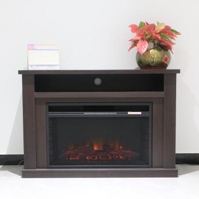 China New Design Modern Indoor Living Room TV Cabinet Stand Modern Indoor Decorative Electric Fireplace With Mantel for sale